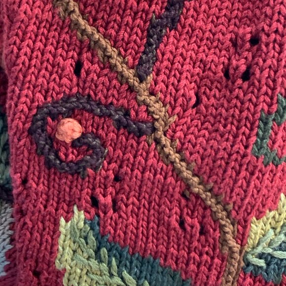 NWOT Peruvian Connection pima cotton artisanal knit top, size M - Picture 6 of 7